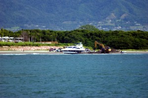 140118 Beached boat at Nuevo Vallarta