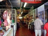 Zacatecoluca market 3 - note the hanging meat